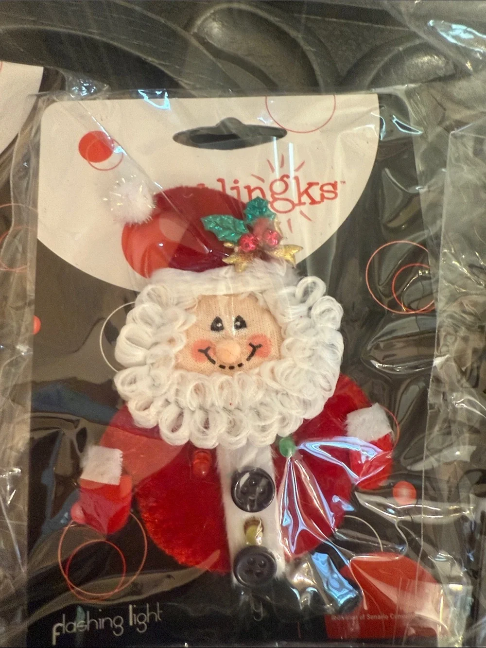 blingks Christmas Pins Flashing Light Up Jewelry Holiday Brooches Set